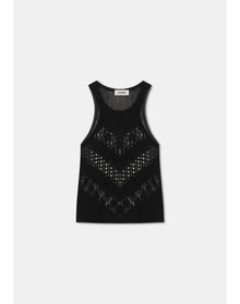 Kismet | Lace Knit Top | Black