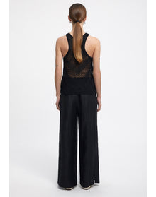 Kismet | Lace Knit Top | Black
