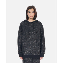 Knit Sequin Sweatshirt | Women | Black