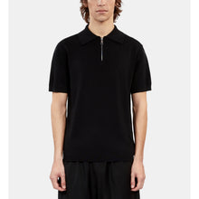 Knitted Polo T-Shirt | Men | Black