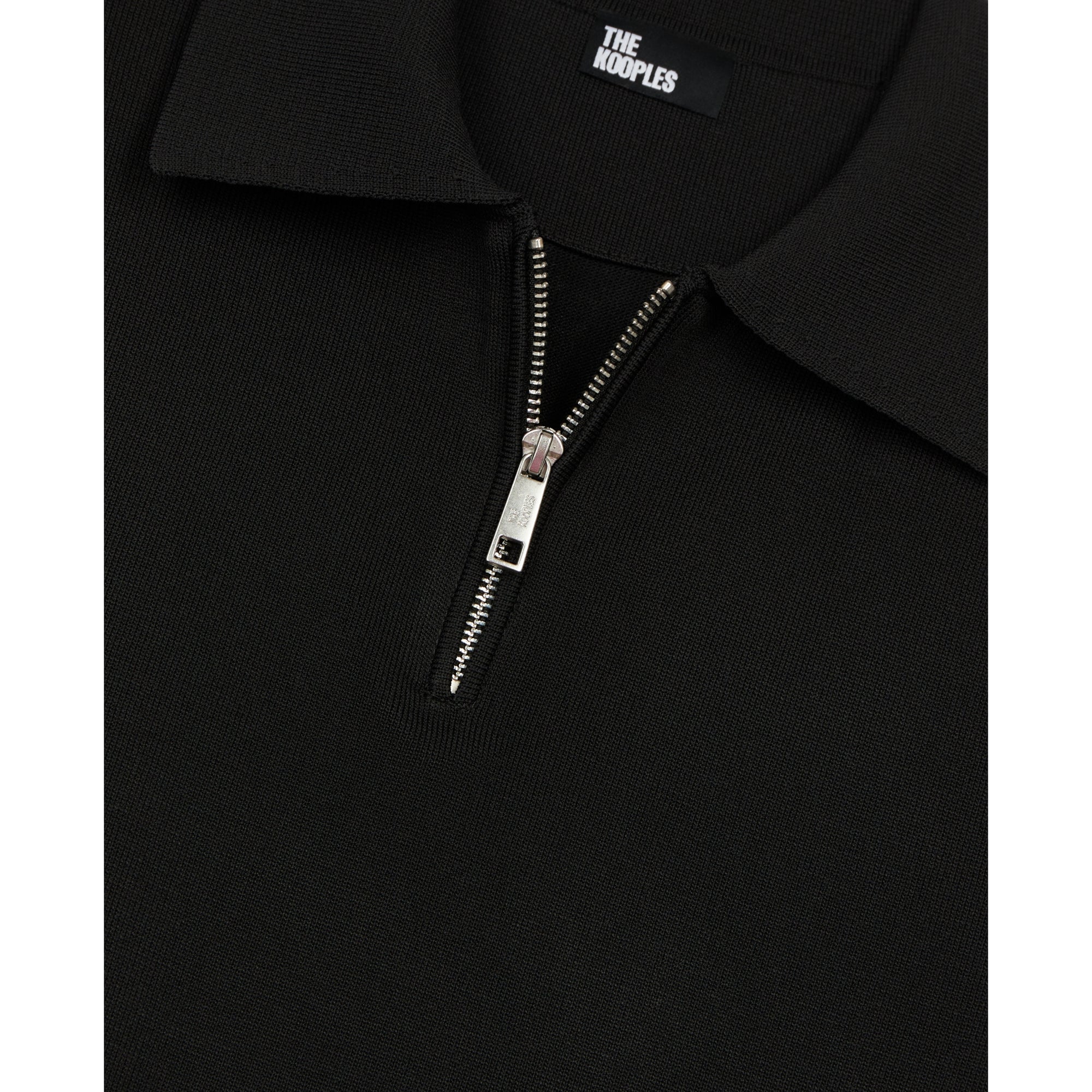 Knitted Polo T-Shirt | Men | Black