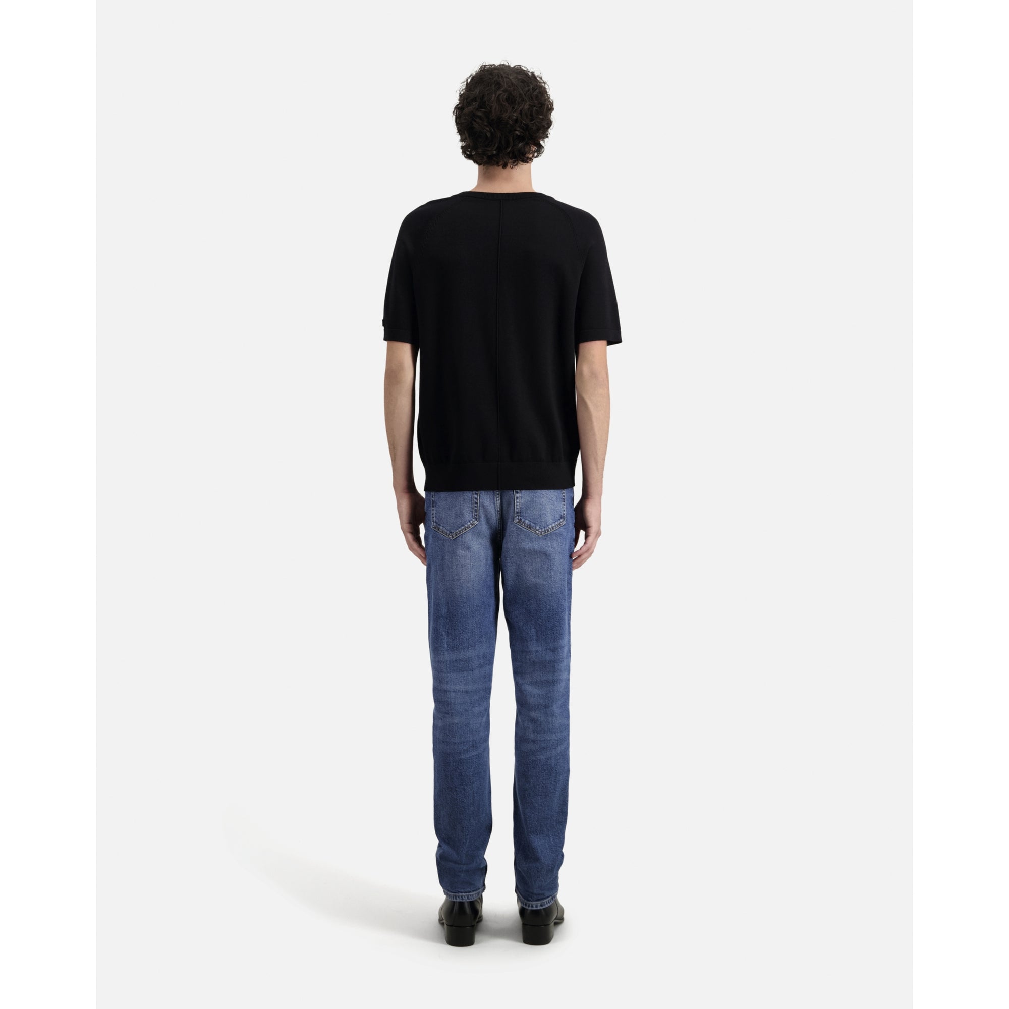 Knitted T-Shirt | Men | Black