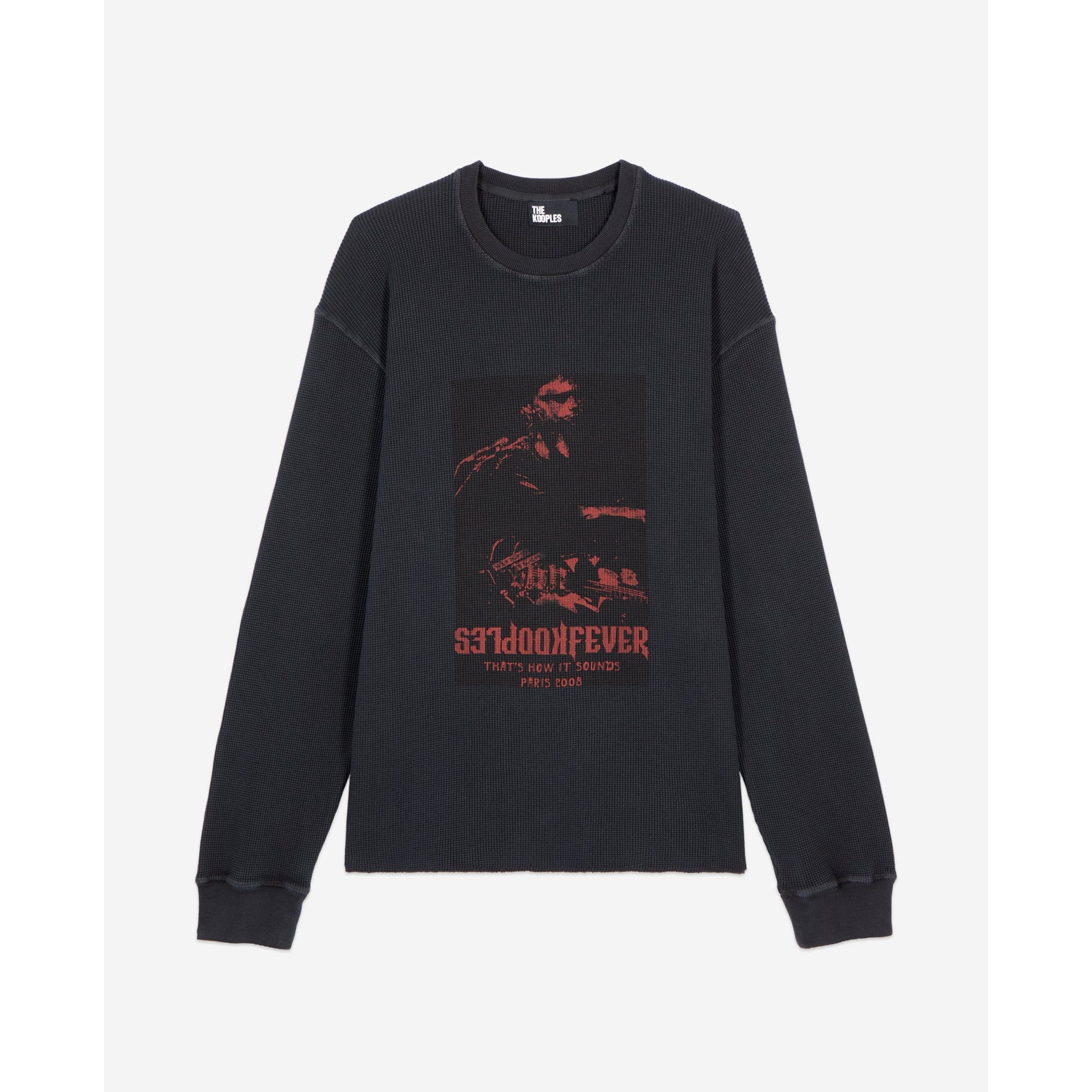 Kooples Fever Serigraphy Sweatshirt | Men | Black Washed