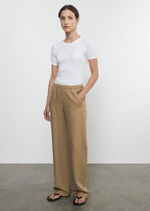 pointelle essential s/s in white