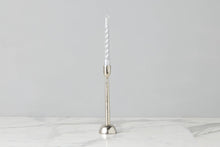 Lacquer Twisted Taper Candles | Silver | Set of 6