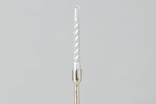 Lacquer Twisted Taper Candles | Silver | Set of 6