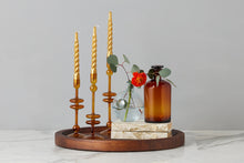 Lacquered Twisted Taper Candles | Gold | Set of 6