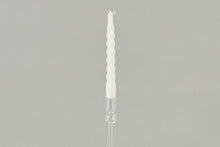 Lacquered Twisted Taper Candles | White | Set of 6
