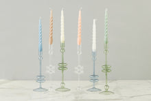 Lacquered Twisted Taper Candles | White | Set of 6