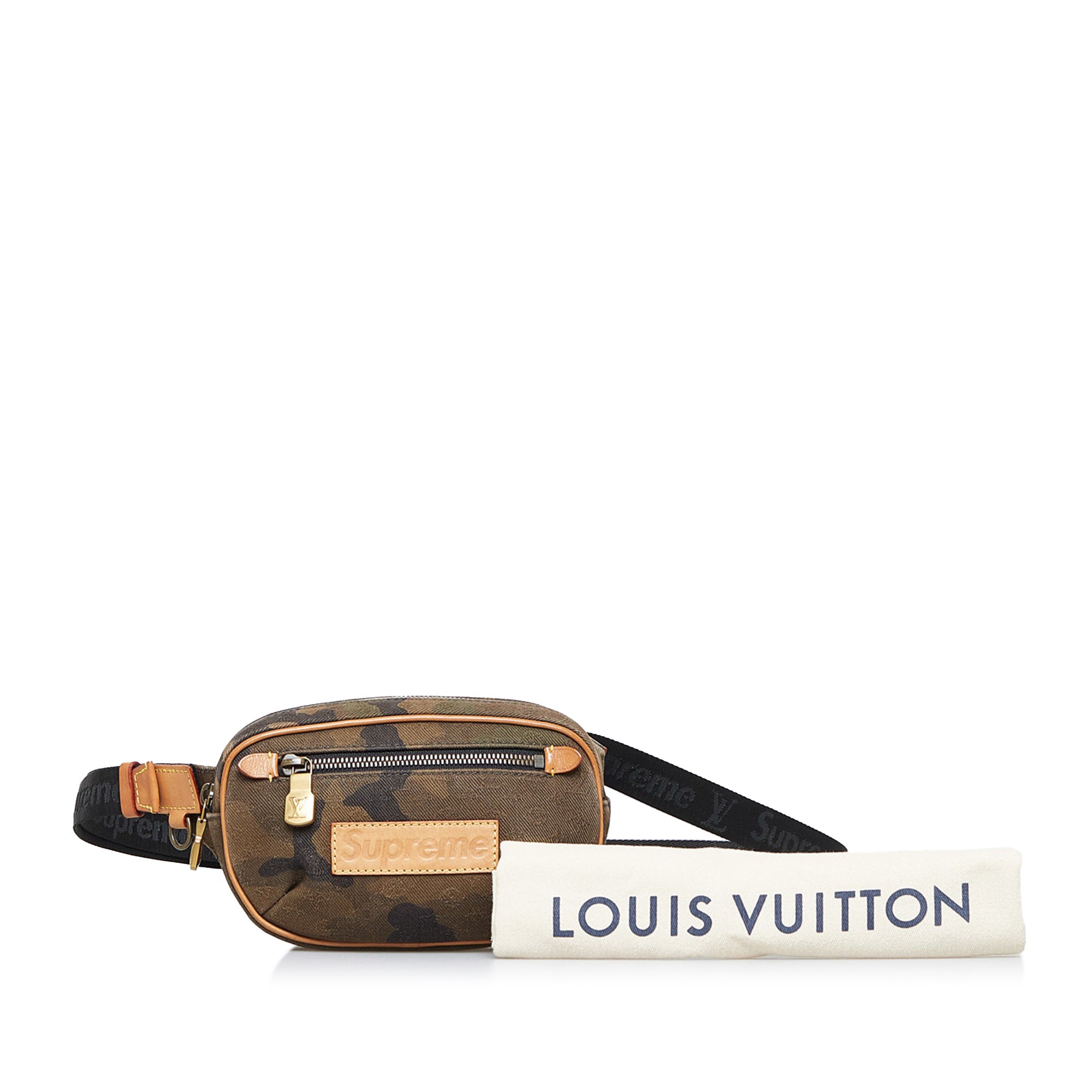 Louis Vuitton Pre-Owned x Supreme Camouflage Belt Bag PM | Women | Brown