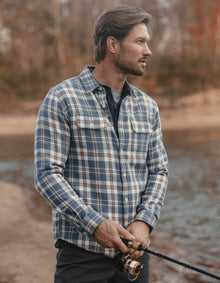 Men | Mountain Overshirt | Mineral Blue