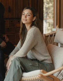 Women | Arlo V-Neck Sweater | Oatmeal