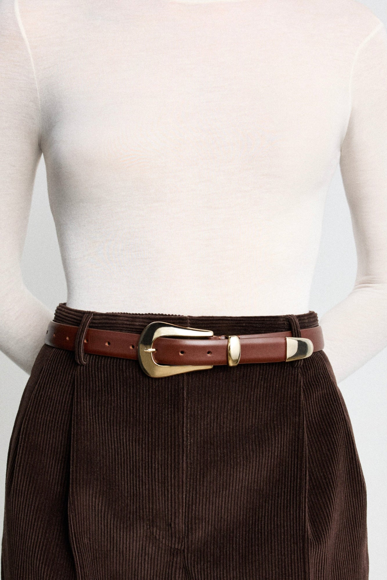 Colette Belt | Mahogany & Pale Gold