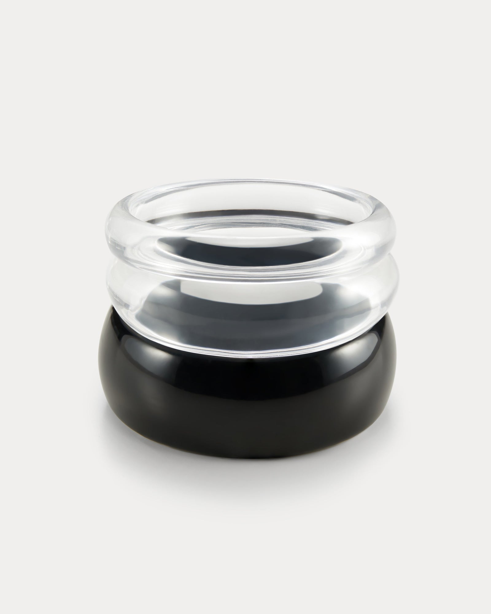 The Bondi Bangle Set | Set of 3 Bangles | Black/Translucent