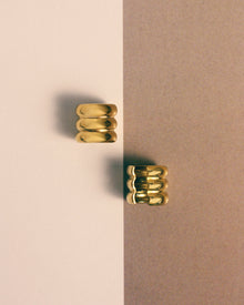 The Ridged Positano Ear Cuff Set | Gold