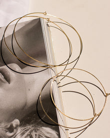 Capri Wire Hoops | Gold