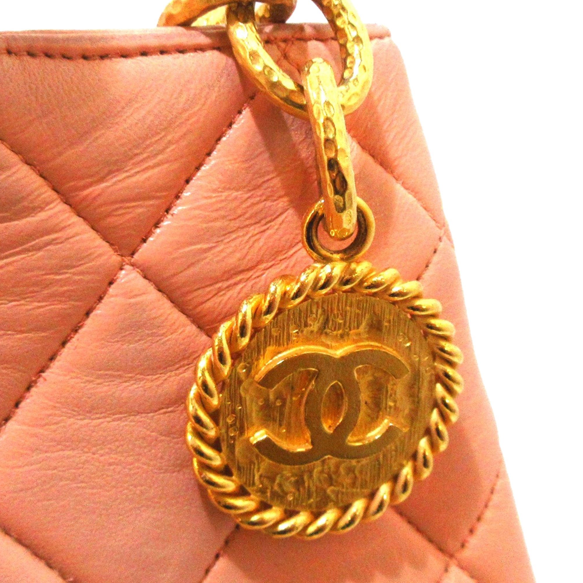 Chanel Pre-Owned Lambskin Medallion Tote | Women | Orange