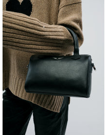 Women | Xs Sunny Wings Grained Leather | Black