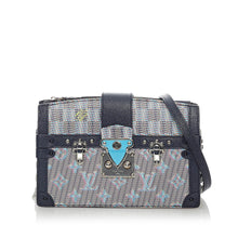 Louis Vuitton Pre-Owned Monogram Damier Pop Trunk Clutch | Women | Gray x Blue