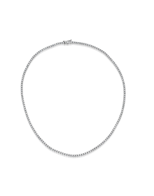 Lab Grown 4.75 ct Diamond Tennis Necklace | 14kt White Gold