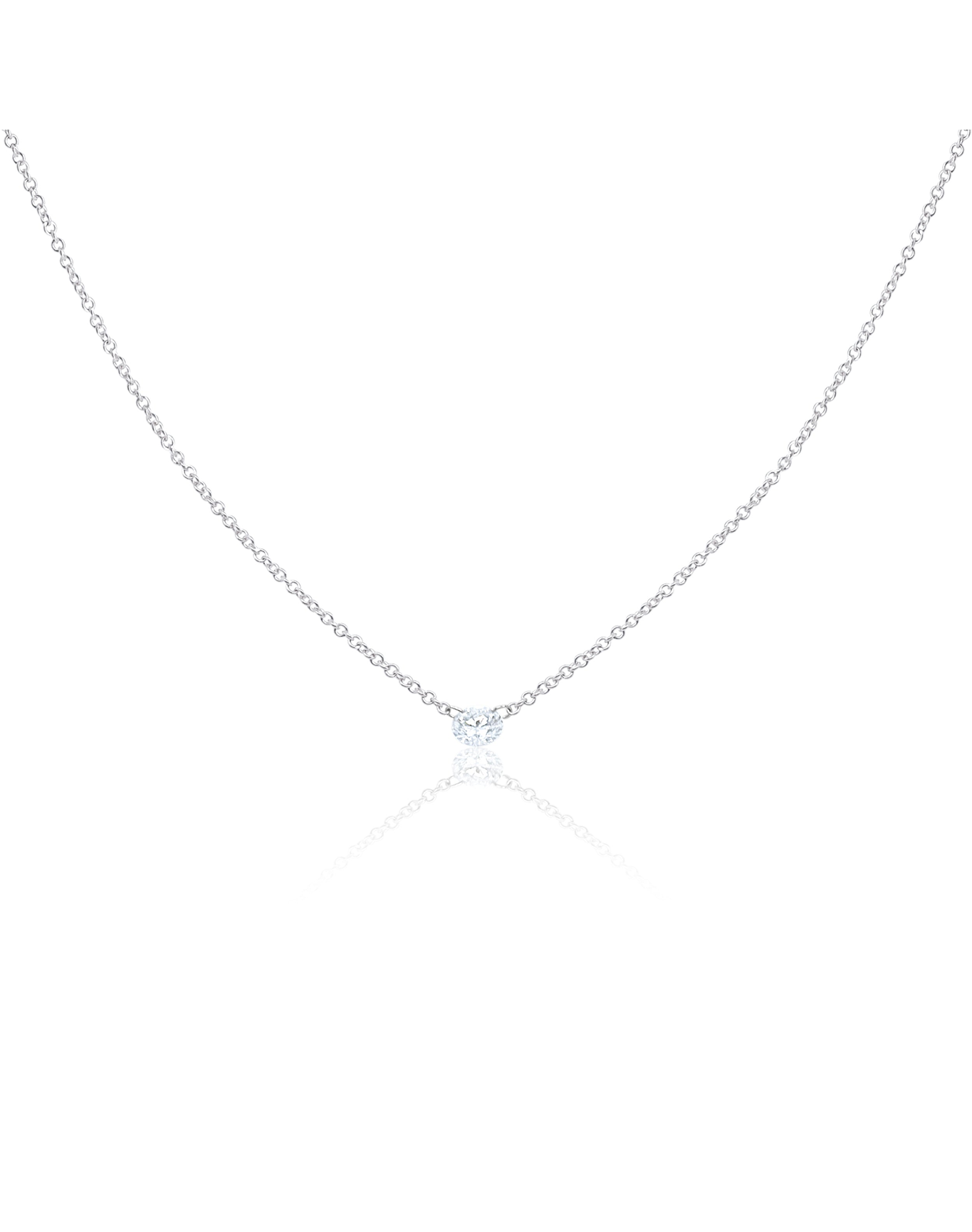 Lab Grown Drilled Diamond | White Gold