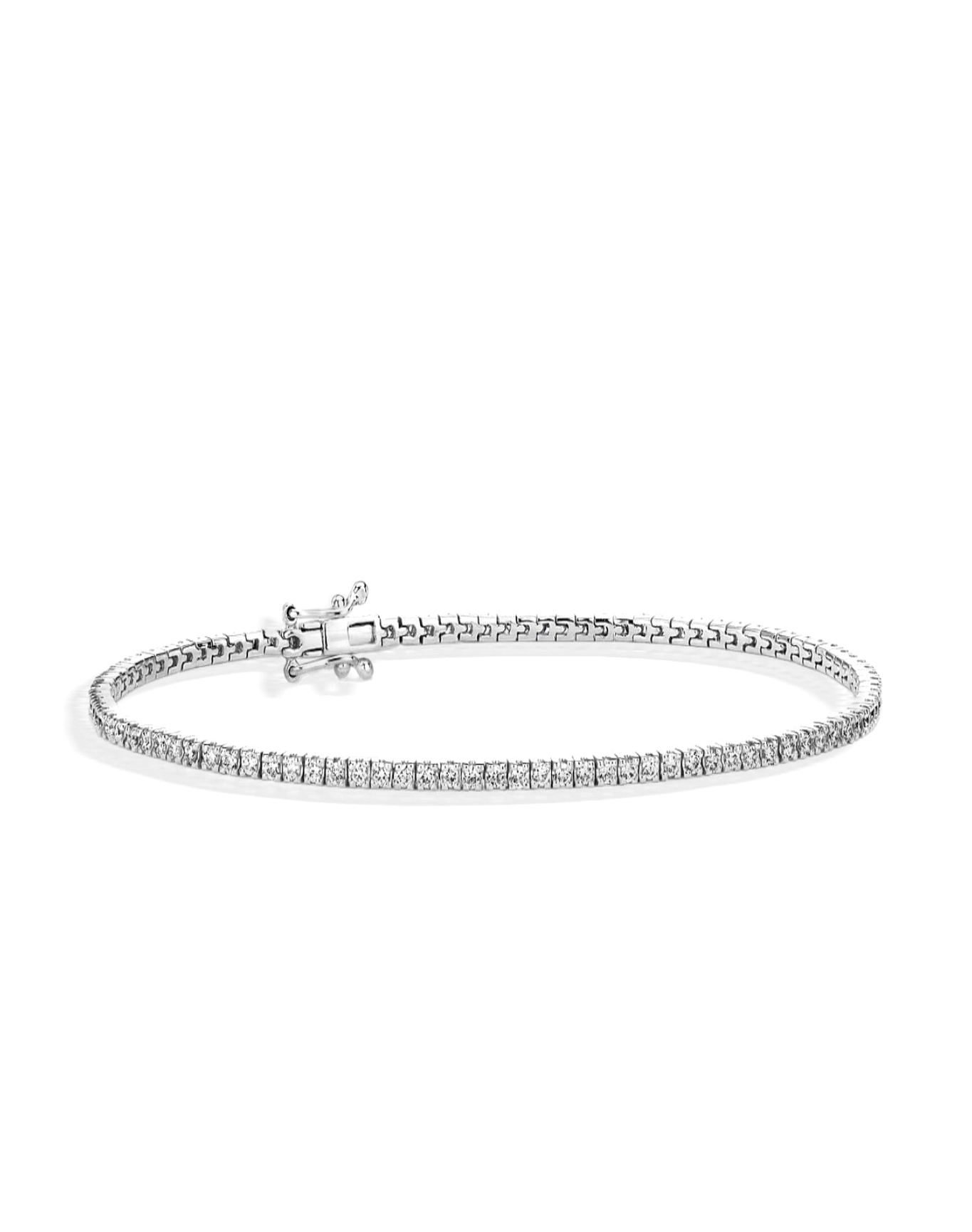 Lab Grown Tennis Bracelet | 1ct round cut | 14kt Gold