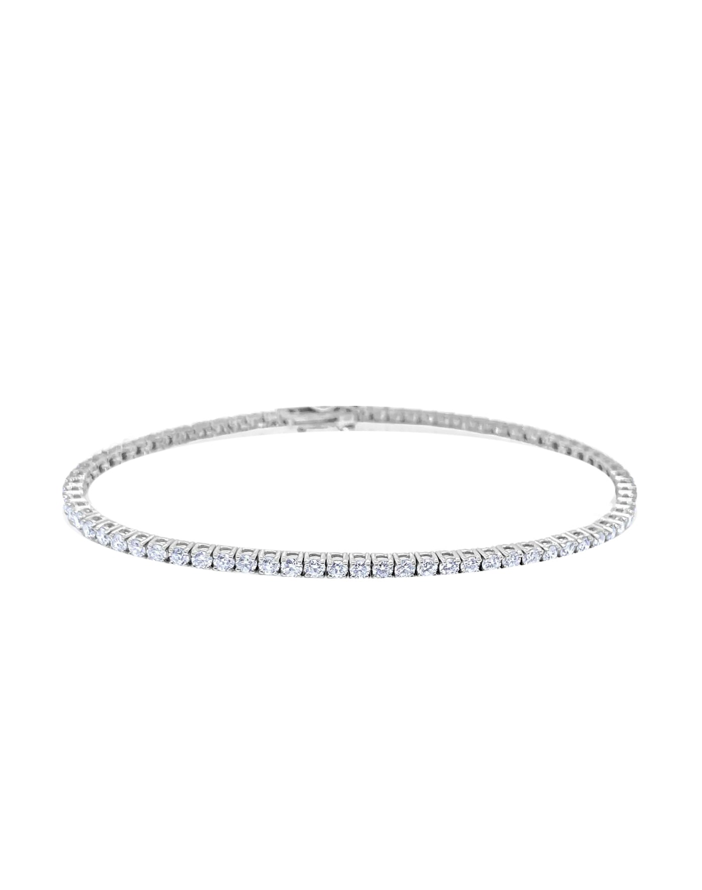 Lab Grown Tennis Bracelet | 3cts round cut | 14kt Gold
