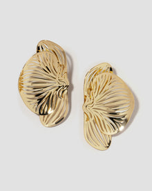 Orchid Earrings | Silver & Yellow Gold