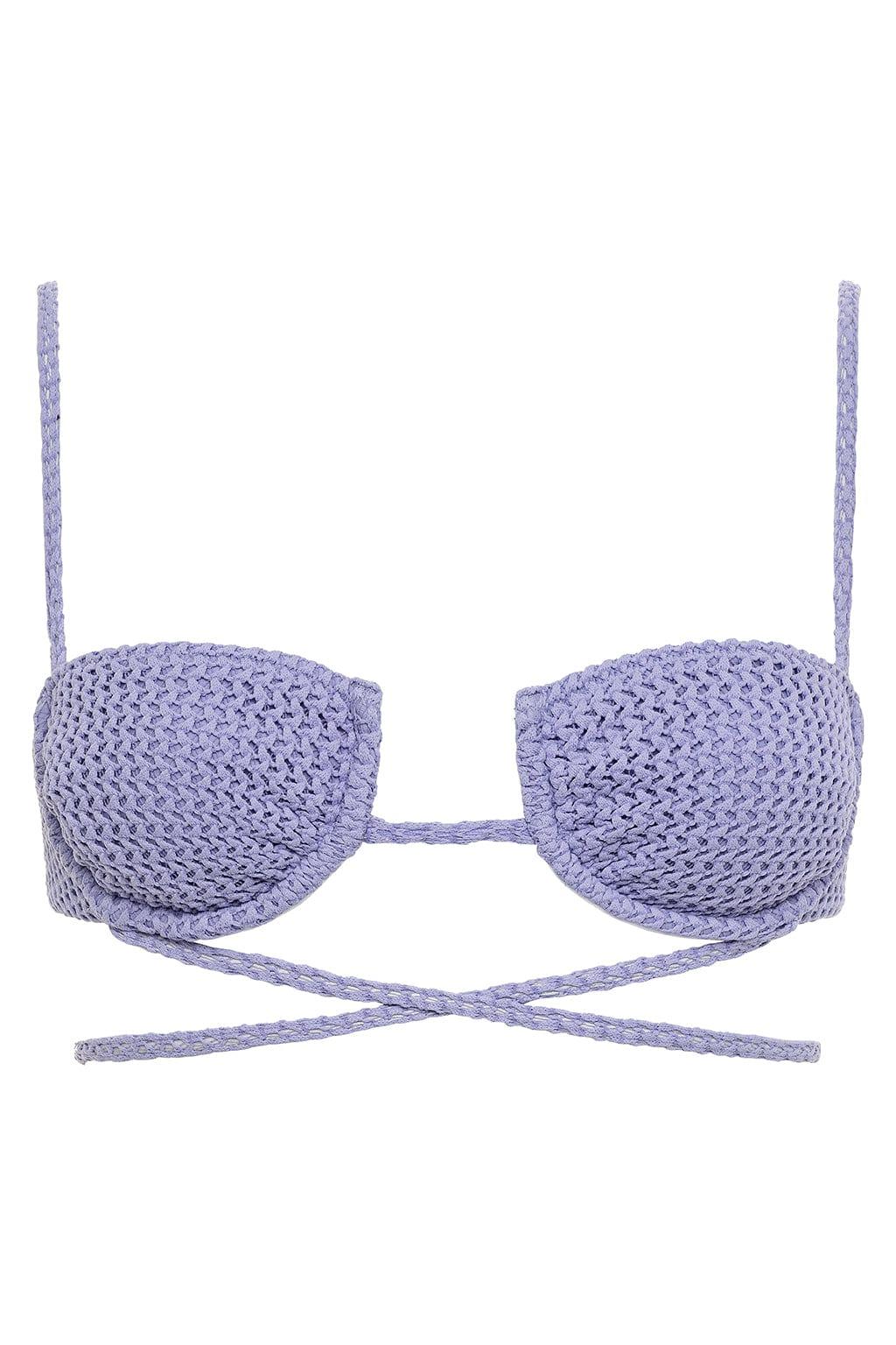 Lilac Simone Bikini Top | Lavender Crochet