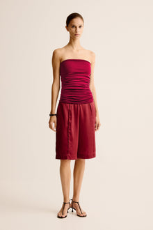 Bonachi Strapless Top | Cherry