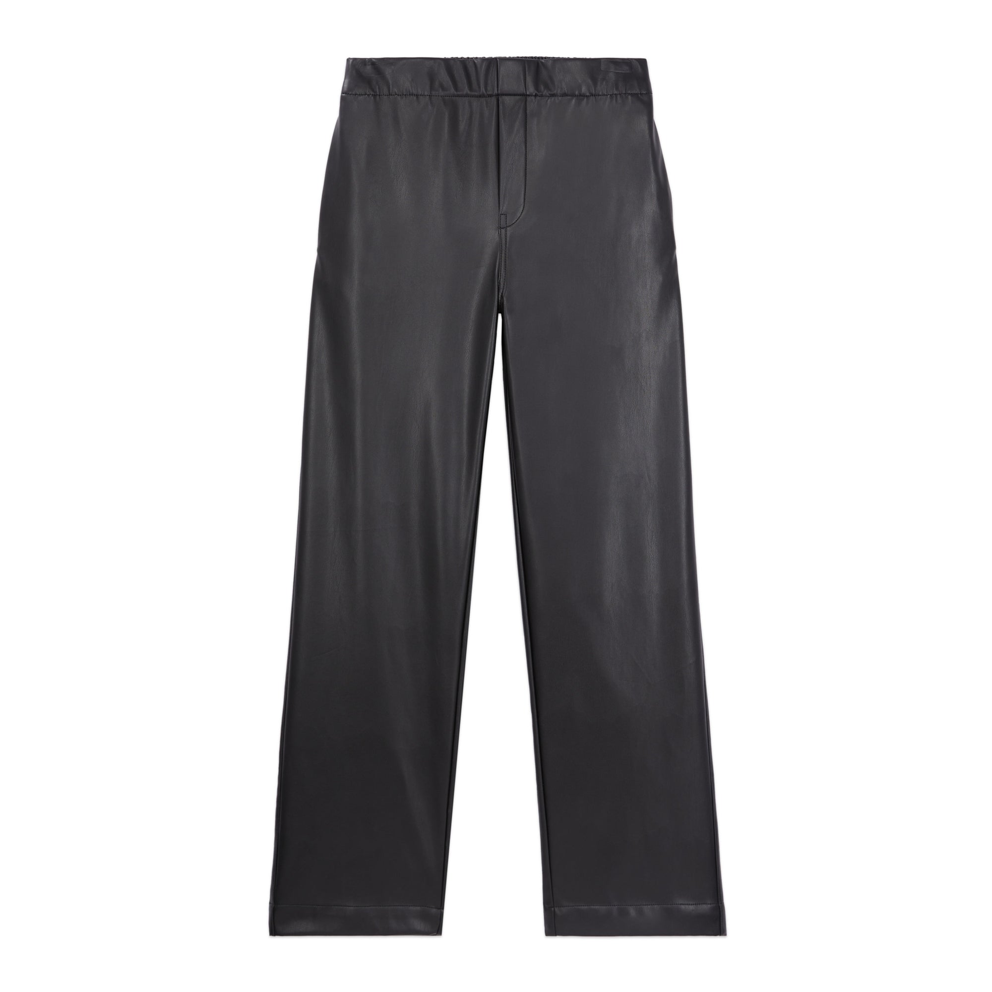 Leather Effect Trousers | Women | Black