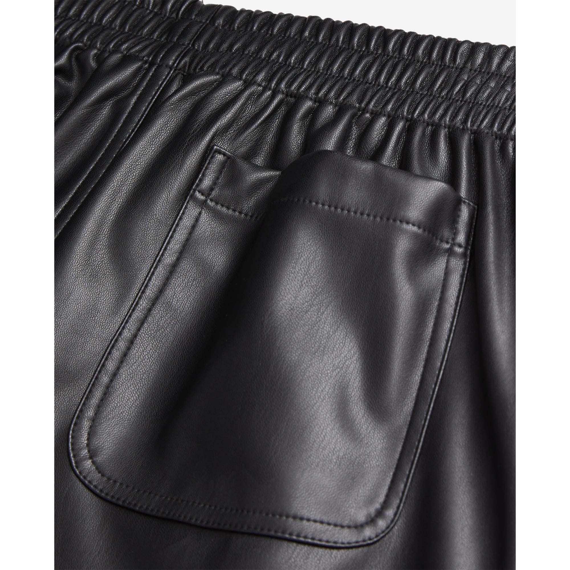 Leather Effect Trousers | Women | Black