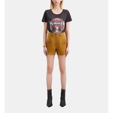 Leather Shorts With Fringes | Women | Camel