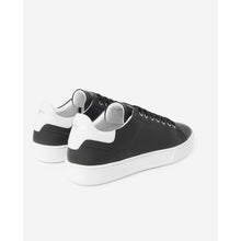 Leather Sneakers Contrasting Insert | Women | Black