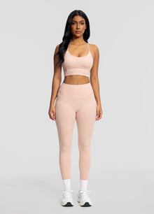 High-Waisted Stretch Performance Leggings | Seashell