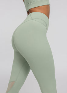 High-Waisted Stretch Performance Leggings | Sage Green