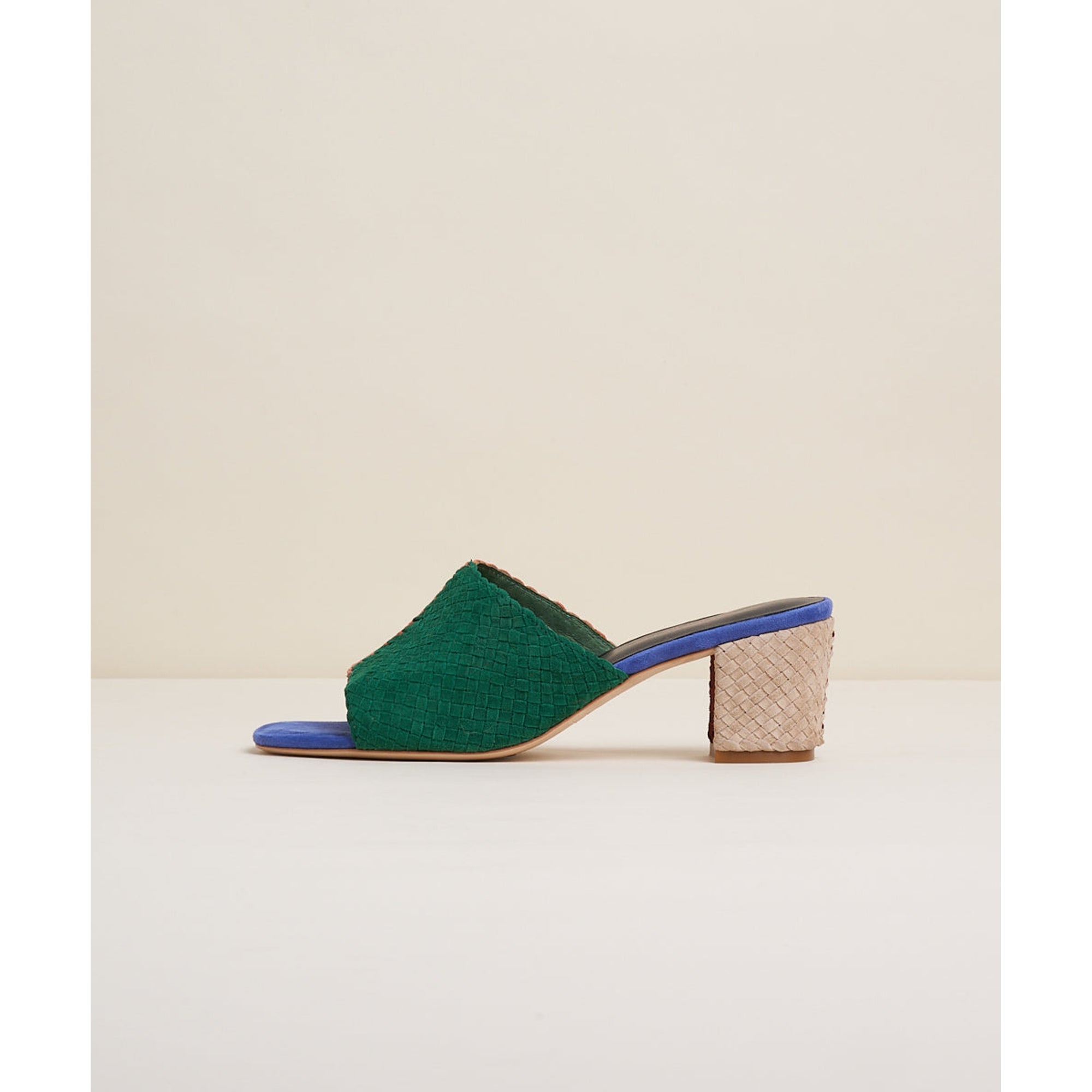 Lenu Woven Block Heel Mule | Kingston