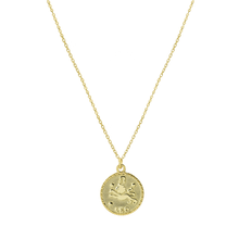 The Zodiac Medal Necklace | Gold Vermeil & Sterling Silver