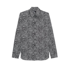 Leopard-Print Shirt | Women | Black x White