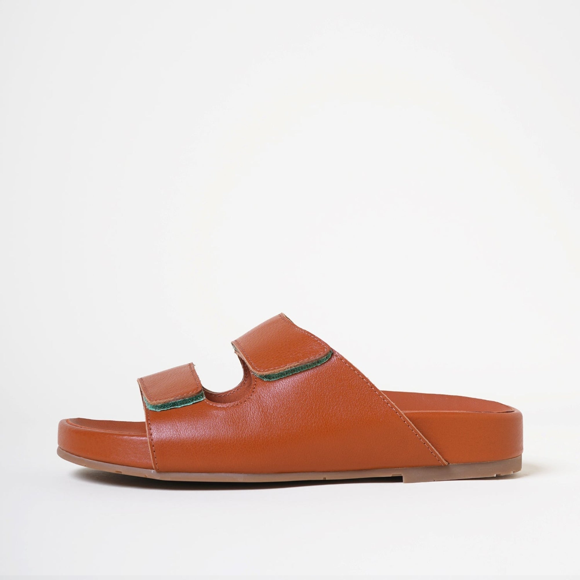 Lewie Velcro Strap Flat Sandal | Sienna