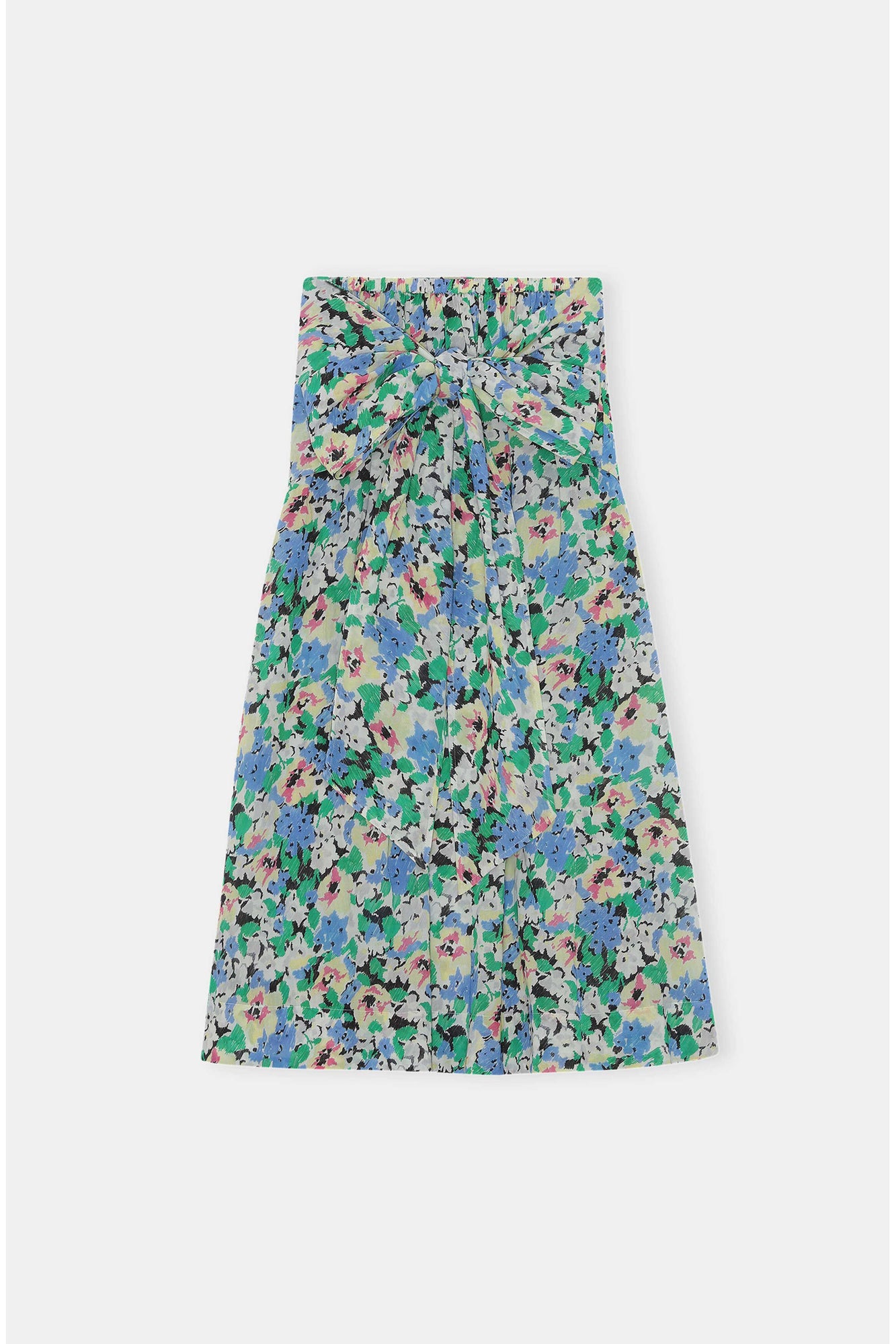 Light Cotton Light Cotton Tieband Multifunctional Dress | Floral Azure Blue