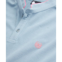 Light Cotton Polo T-Shirt | Men | Blue Grey