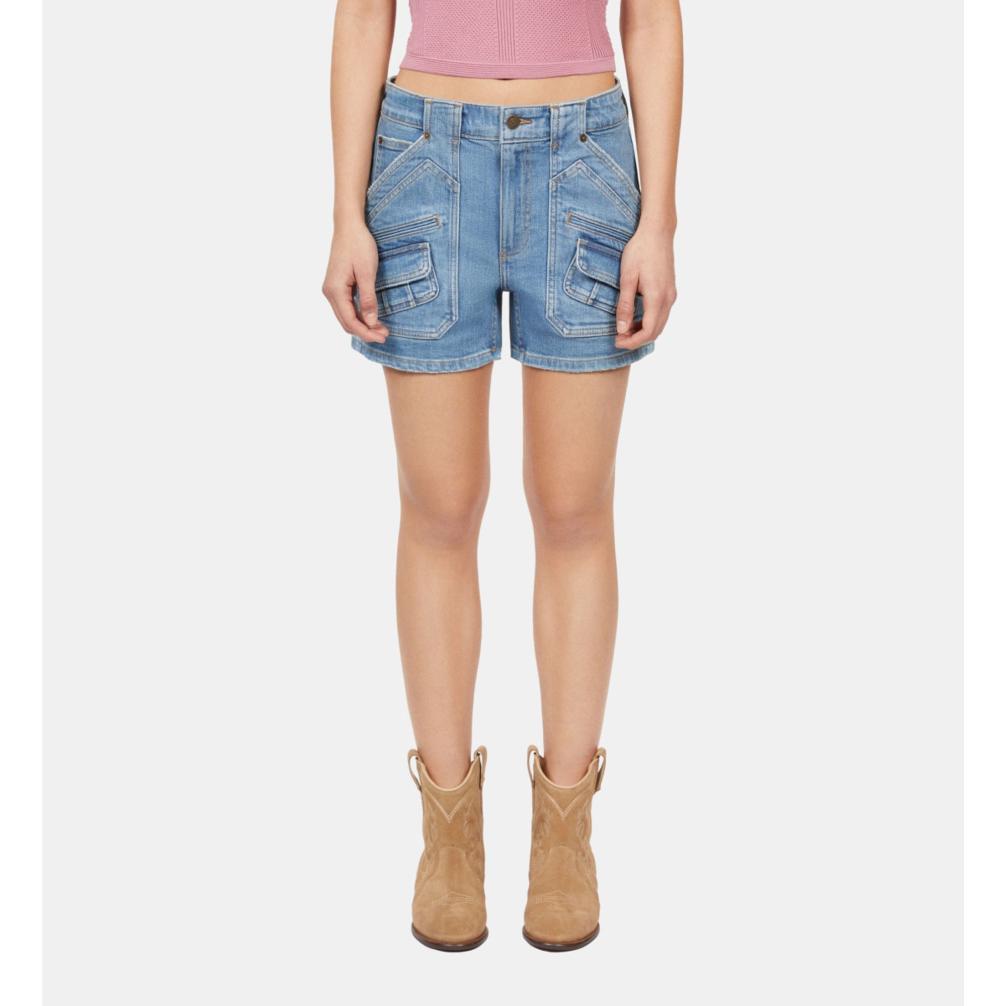 Light Denim Shorts | Women | Blue