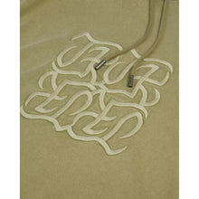 Light Green Hoodie With Logo Embroidery | Men | Khaki Grey