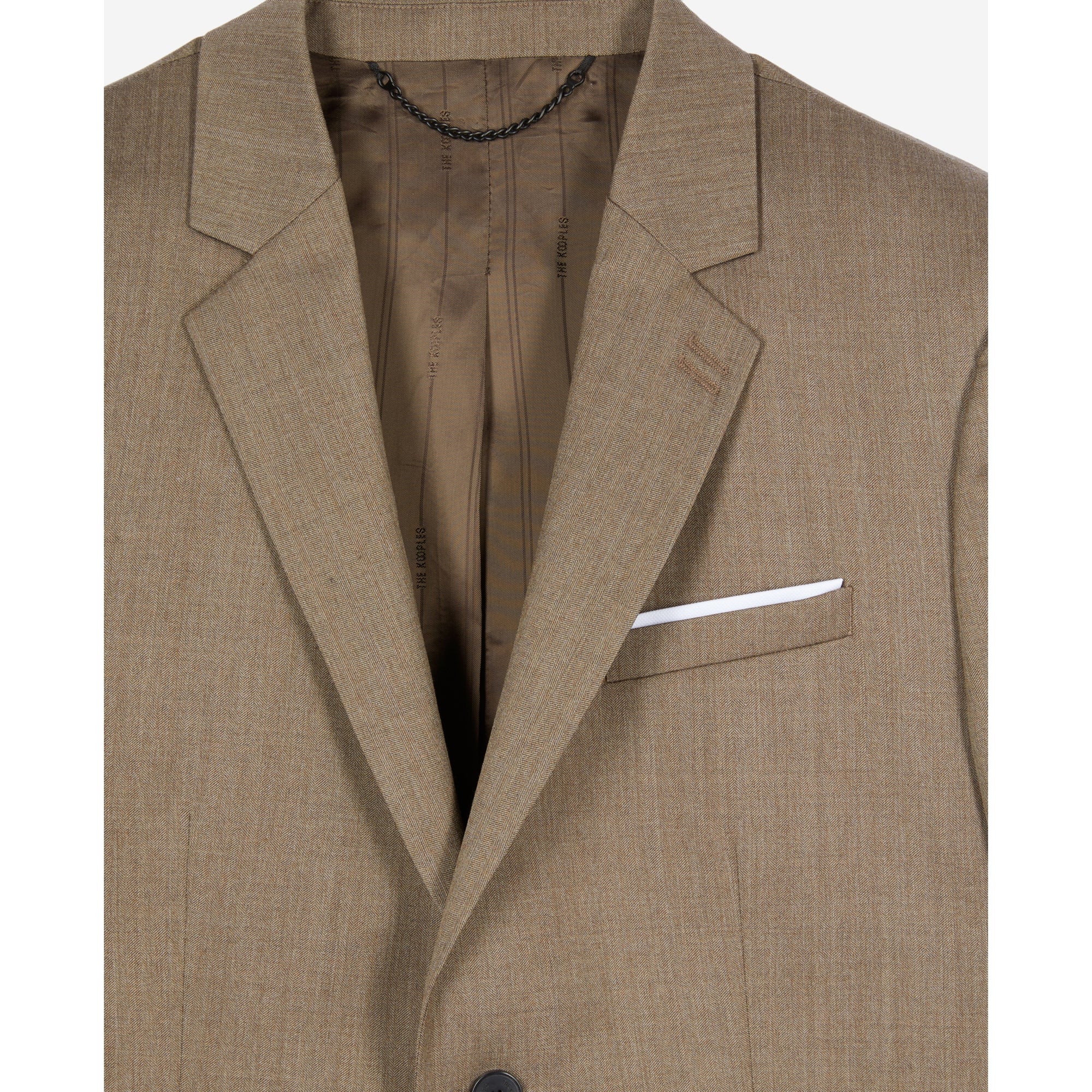 Light Wool Suit Jacket | Men | Brown