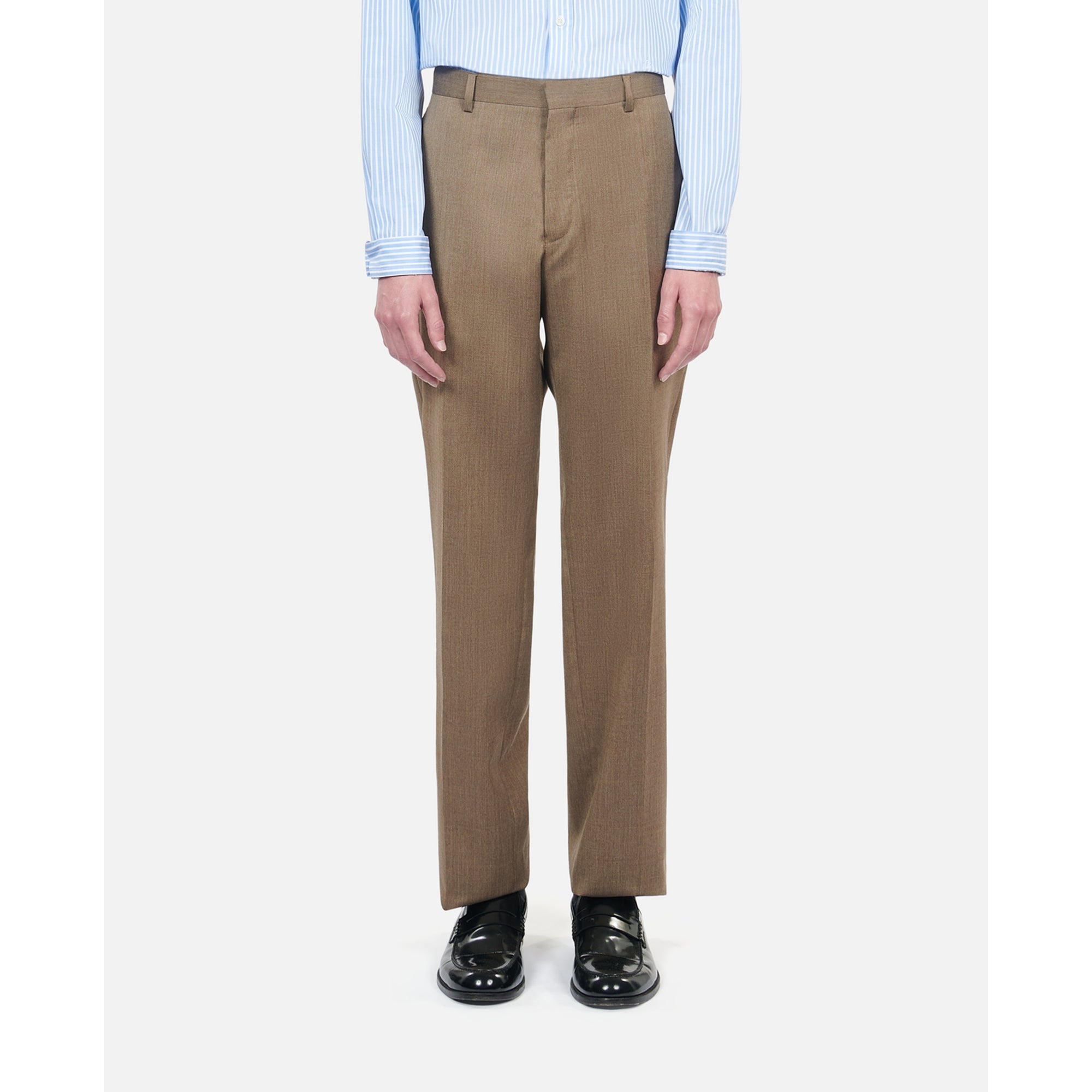 Light Wool Suit Trousers | Men | Brown