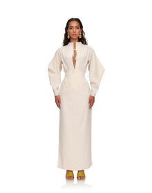 Lino Corset Skirt | Limestone