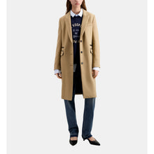 Long Coat In Wool Blend | Women | Camel