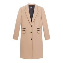 Long Coat In Wool Blend | Women | Camel