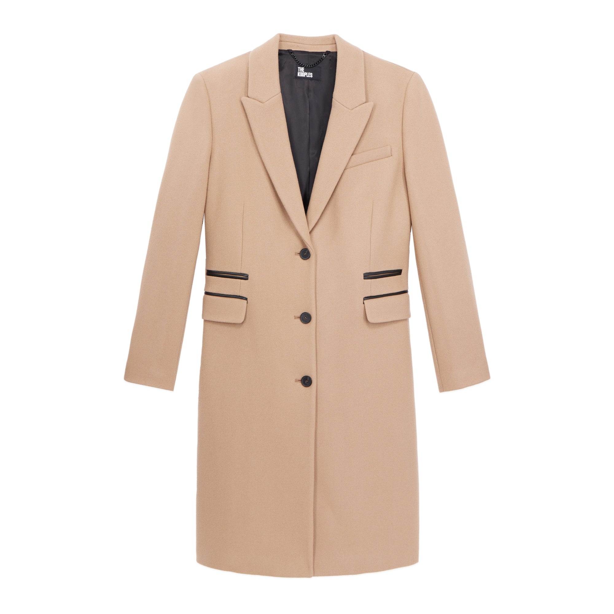 Long Coat In Wool Blend | Women | Camel